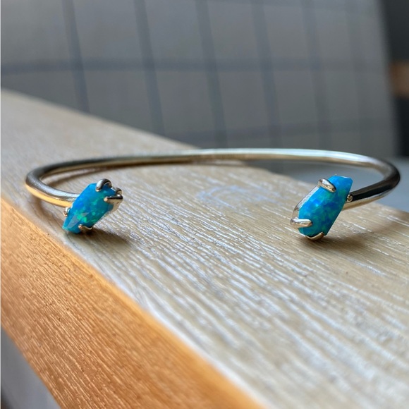 Kendra Scott Gold Cuff Bracelet with color pearl stones - Picture 4 of 7